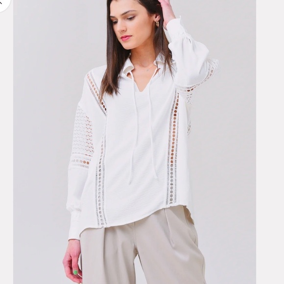 BROCHU WALKER Women's Kaia Blouse Top - Picture 2 of 13